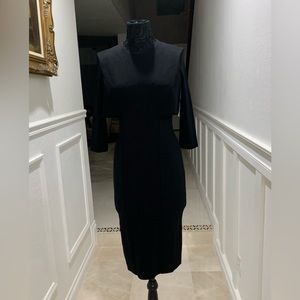 Givenchy Cut-Out Punto Milano Midi Dress Size S